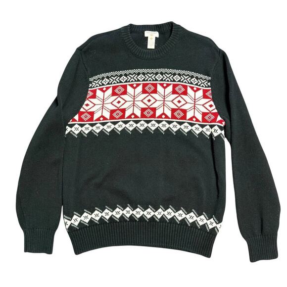 Dockers Other - Dockers Vintage 90s Patterned Snowflake Christmas Sweater XL
